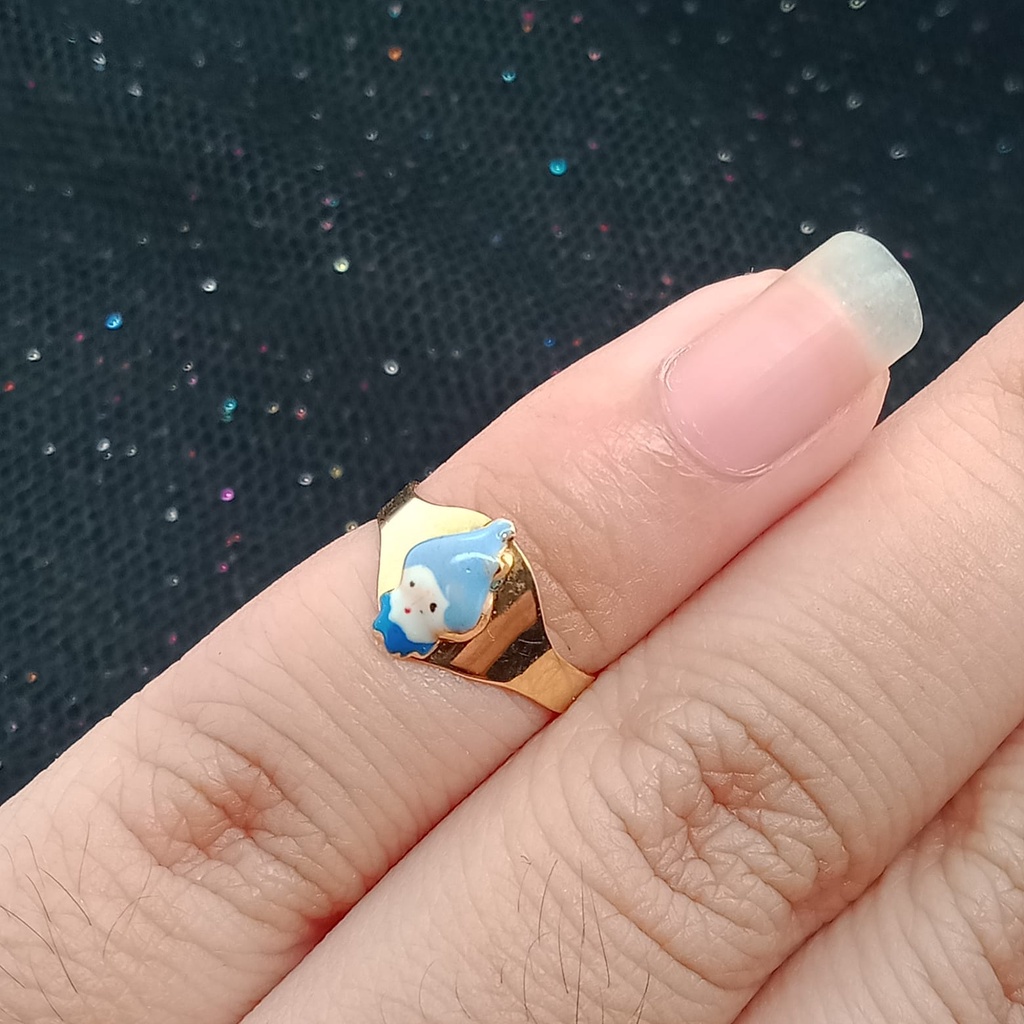 Cincin Anak Emas 17K - 0.95 gr Kadar 750 - 41