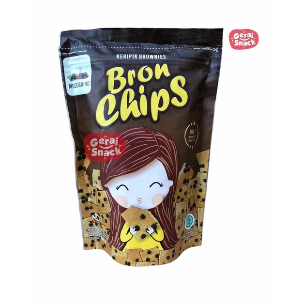 Bron Chips Keripik Brownies Kering Aneka Rasa Best Seller 60g