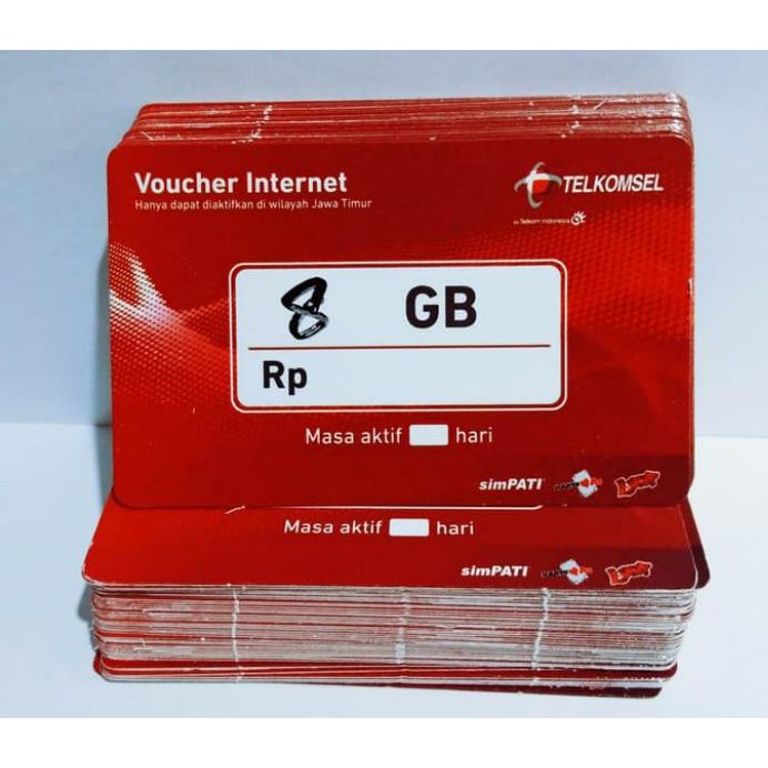 Voucher Kuota Kartu Telkomsel 8GB 30 HARI Daerah Bekasi