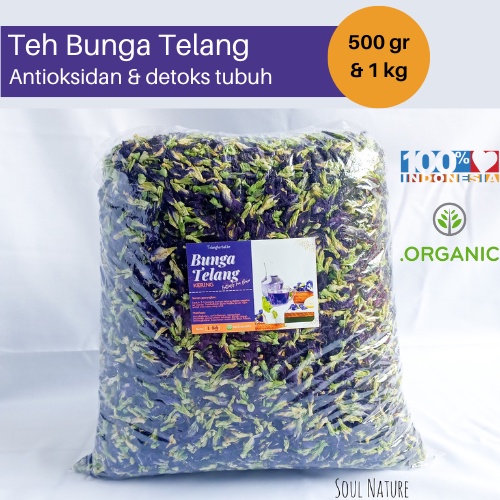 

Bunga Telang Kering 1 kg| Teh Biru Bunga Telang | Bunga Telang Tumpuk Organik