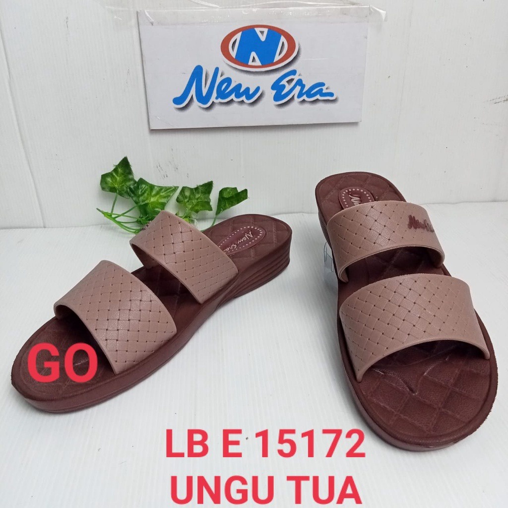gof NEW ERA LBE 15172 sandal wanita slip on sandal casual wanita 37-41
