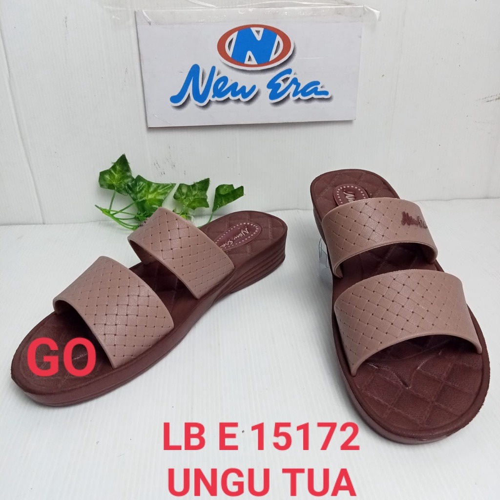 gof NEW ERA LBE 15172 sandal wanita slip on sandal casual wanita 37-41