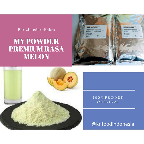 

powder rasa melon premium kemasan 1 kg.