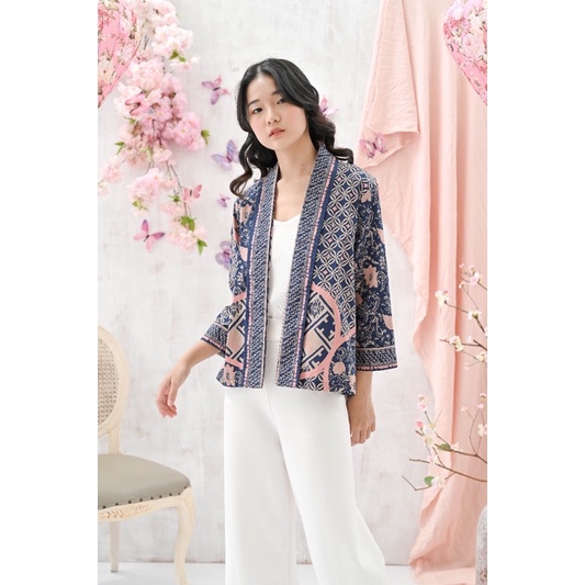 Outer Batik 241 BNI/ Rompi Batik Wanita Modern