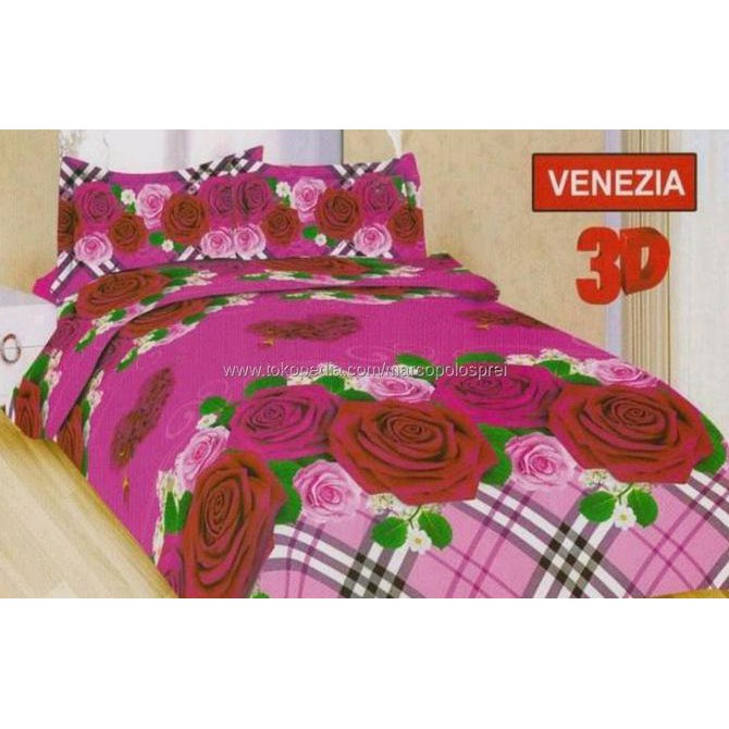 Macam-Macam Motif, Sprei Bonita Venezia No.2 Queen 160 Seprai Bunga Mawar Merah Red Rose ,Kuwalitas