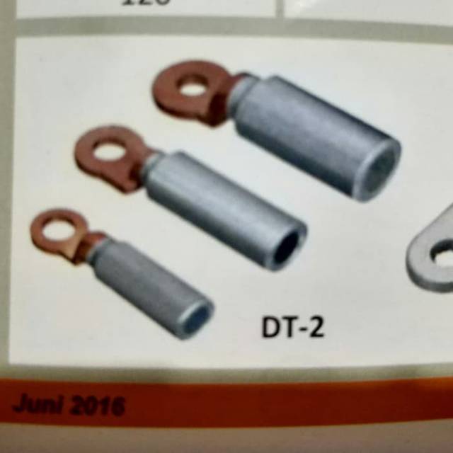 Jual SKUN AL-CU BIMETAL CABLE LUG DT-2 120mm | Shopee Indonesia
