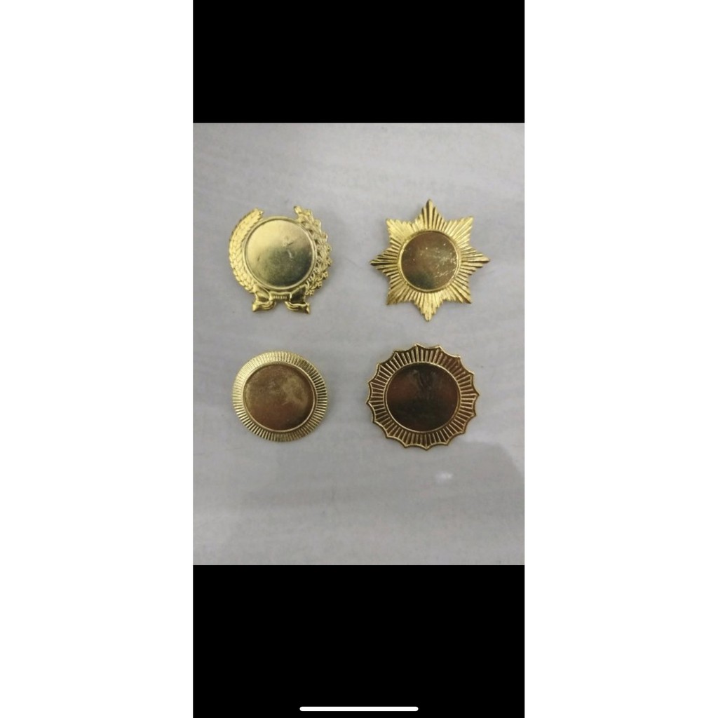 Pin bross pin padi kapas pita pin marahari pin bintang 8 pin bulan pin bulat 18cm 15cm polosan koso