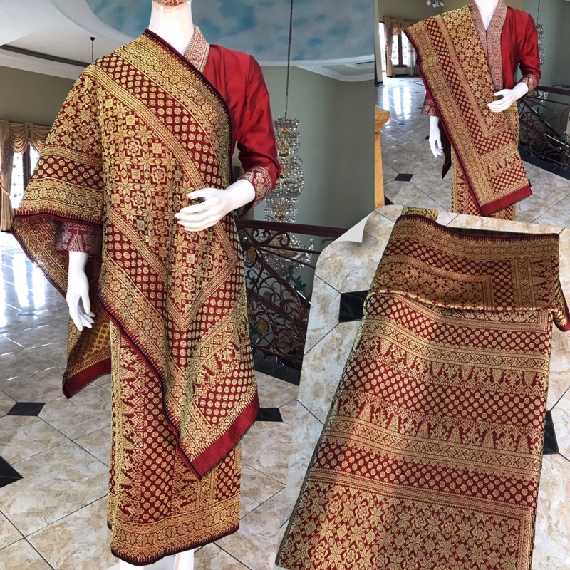 Songket Lepus Tabur / Songket Tenun Palembang asli Tenun Tangan. (ilham Songket).