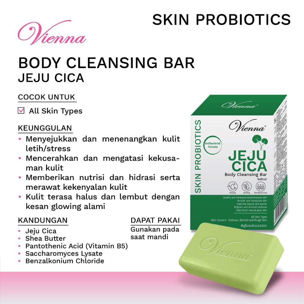 Vienna Jeju Cica Cleansing Bar Soap 90gr