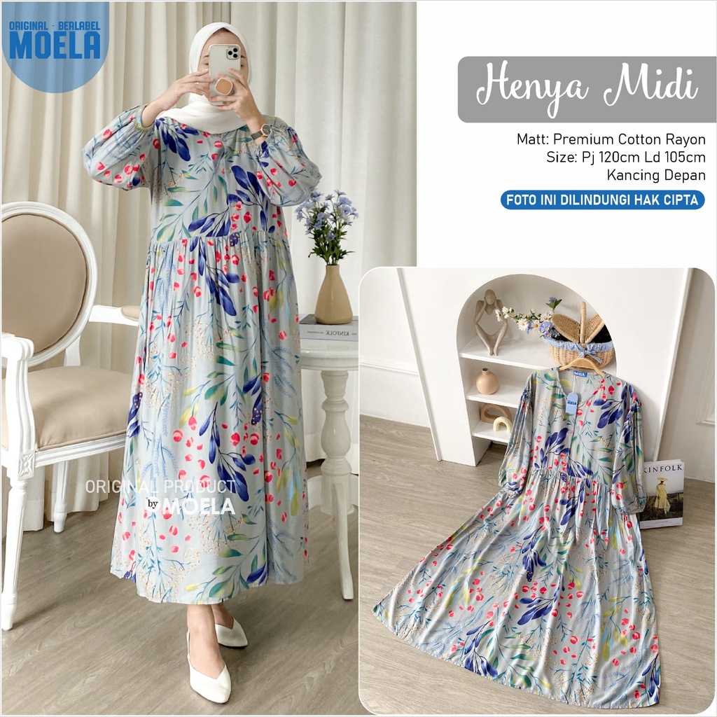 henya midi | midi dress moela
