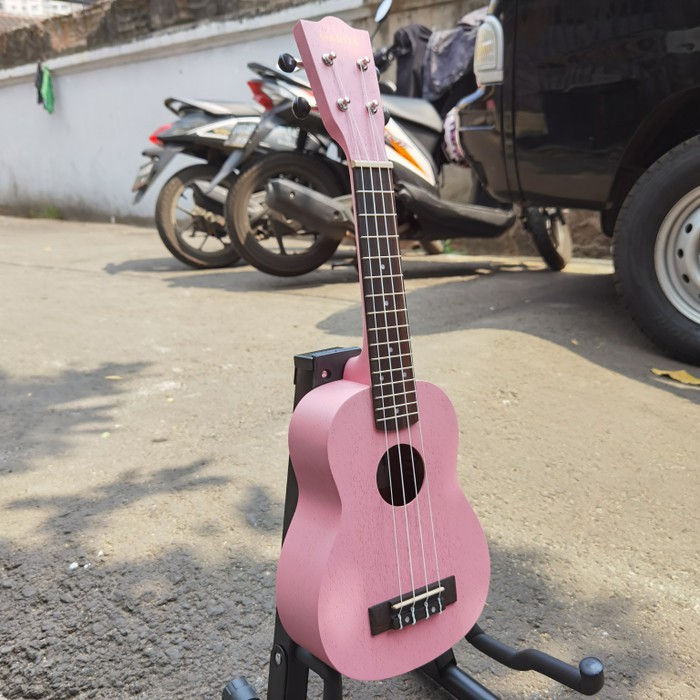 Ukulele Makoa Soprano Sopran Warna Pink Original