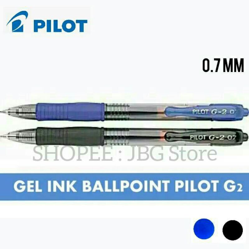 

Pulpen Gel Ink Pilot G-2/BL-G2-7 0.7 mm Harga Per Pcs