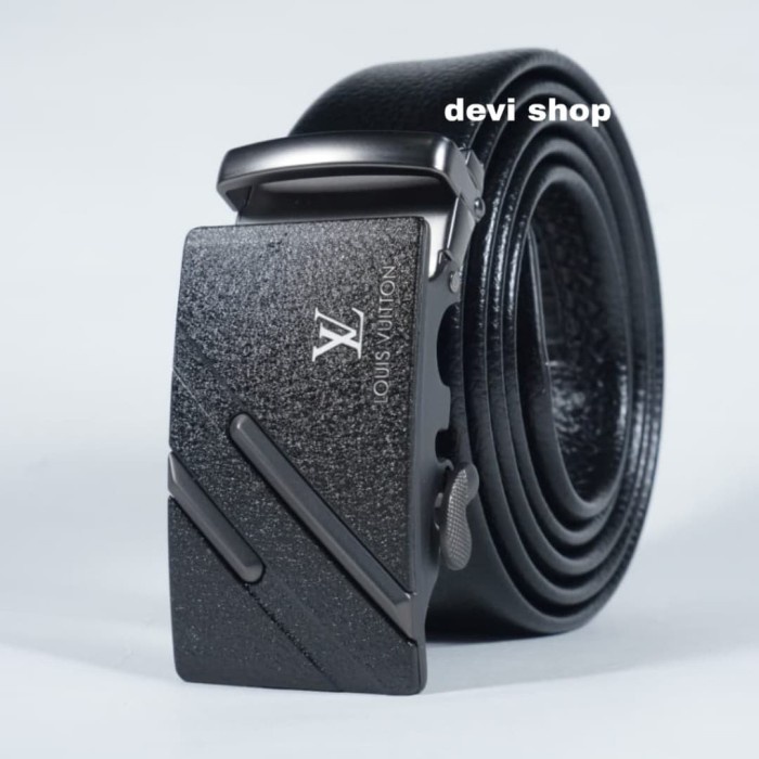 ikat pinggang kulit pria Gesper cowok import LV 19