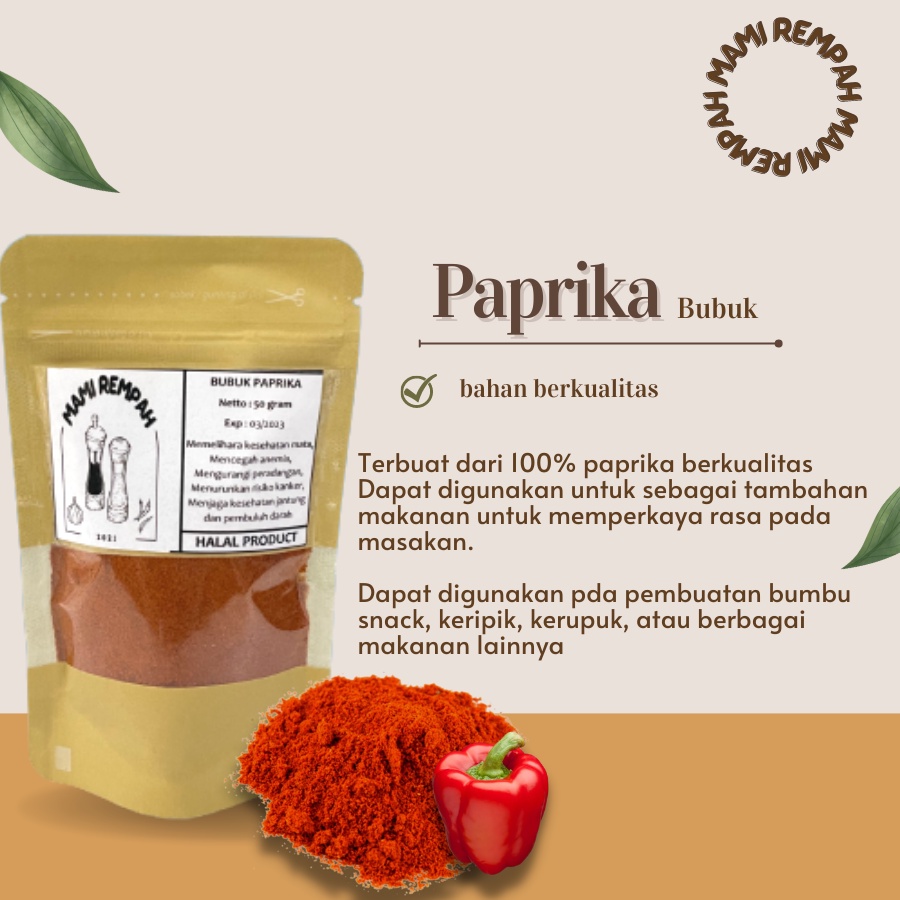 

PAPRIKA BUBUK 100 gram