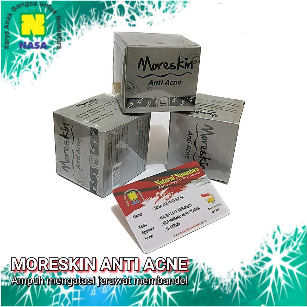 Moreskin Anti Acne Original Nasa - Krim Penghilang Jerawat & Bopeng