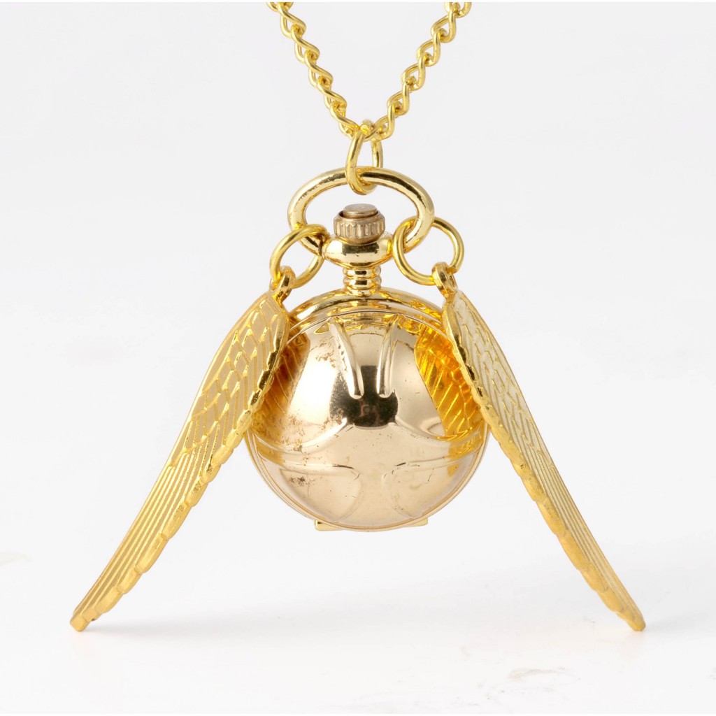 GSPW golden snitch harpot harry bola ball necklace watch jam saku kalung