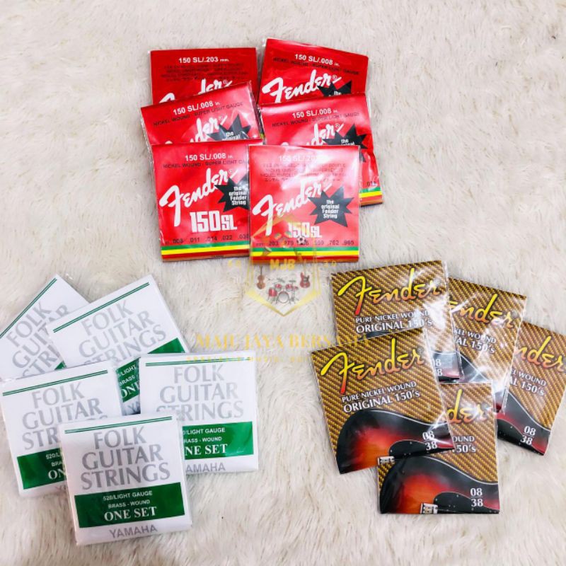 1SET SENAR GITAR YAMAHA & FENDER MURAH ORIGINAL