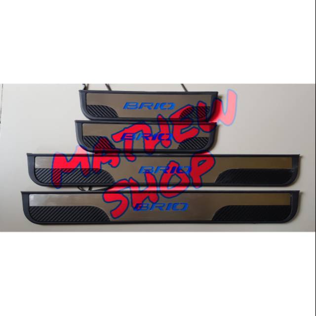 Door Sillplate All New Brio 2018 2019 2020 2021 2022 2023 Led / Sill Plate Pintu New Brio / Sillplat