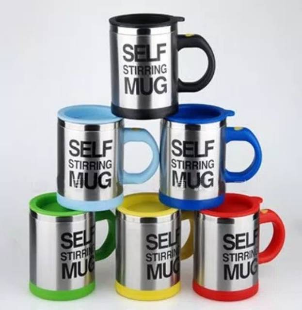 ✅COD SELF STIRRING MUG GELAS MENGADUK OTOMATIS PENGADUK KOPI TEH SENDIRI CANGKIR  STIR KADO UNIK-1