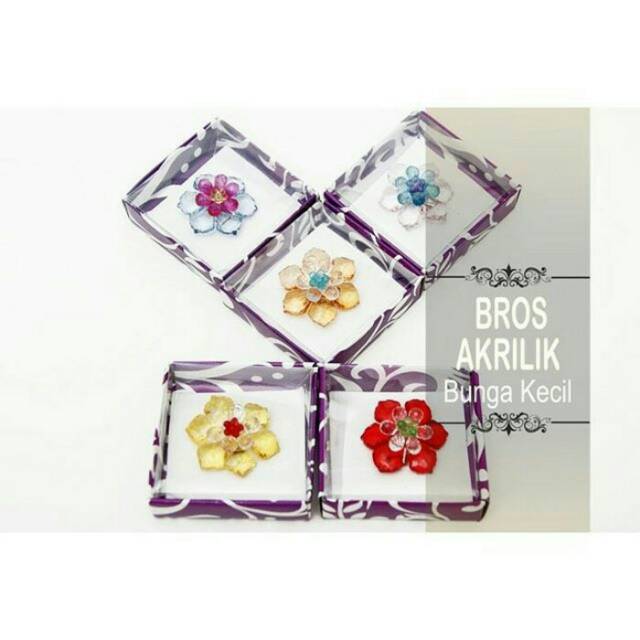 SOUVENIR PERNIKAHAN BROS AKRILIK BUNGA / BESAR / KECIL / BROS AKRILIK / SOUVENIR BROS