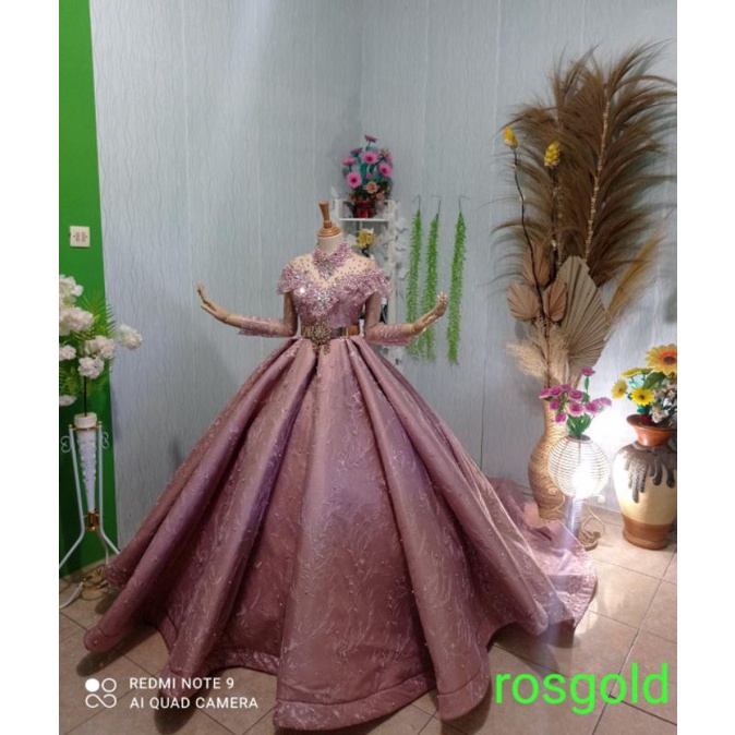 PO GAUN Pengantin SYR Ballgown Petticoat Wedding Gown Bridemaid Akad Full Payet Mewah Konveksi