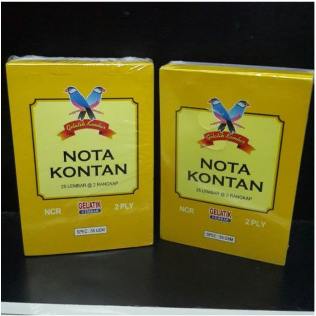 

Buku Nota NCR Gelatik Kecil 2 ply (isi 25 lbr)