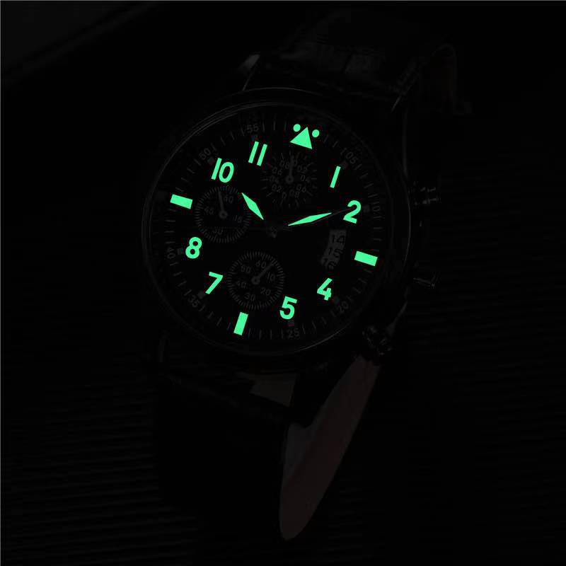 Jam Tangan Pria Strap PU Leather Analog Quartz Korean Fashion / Watch Men Korean Import