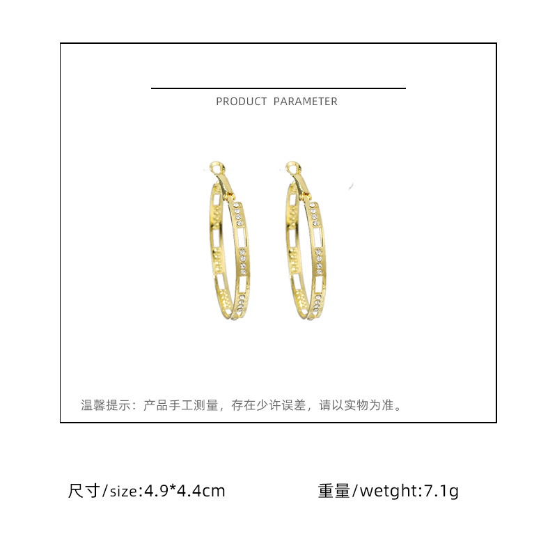 Sterling silver jarum Korea Internet baru fashion berlebihan temperamental tertanam Berlian elegan l