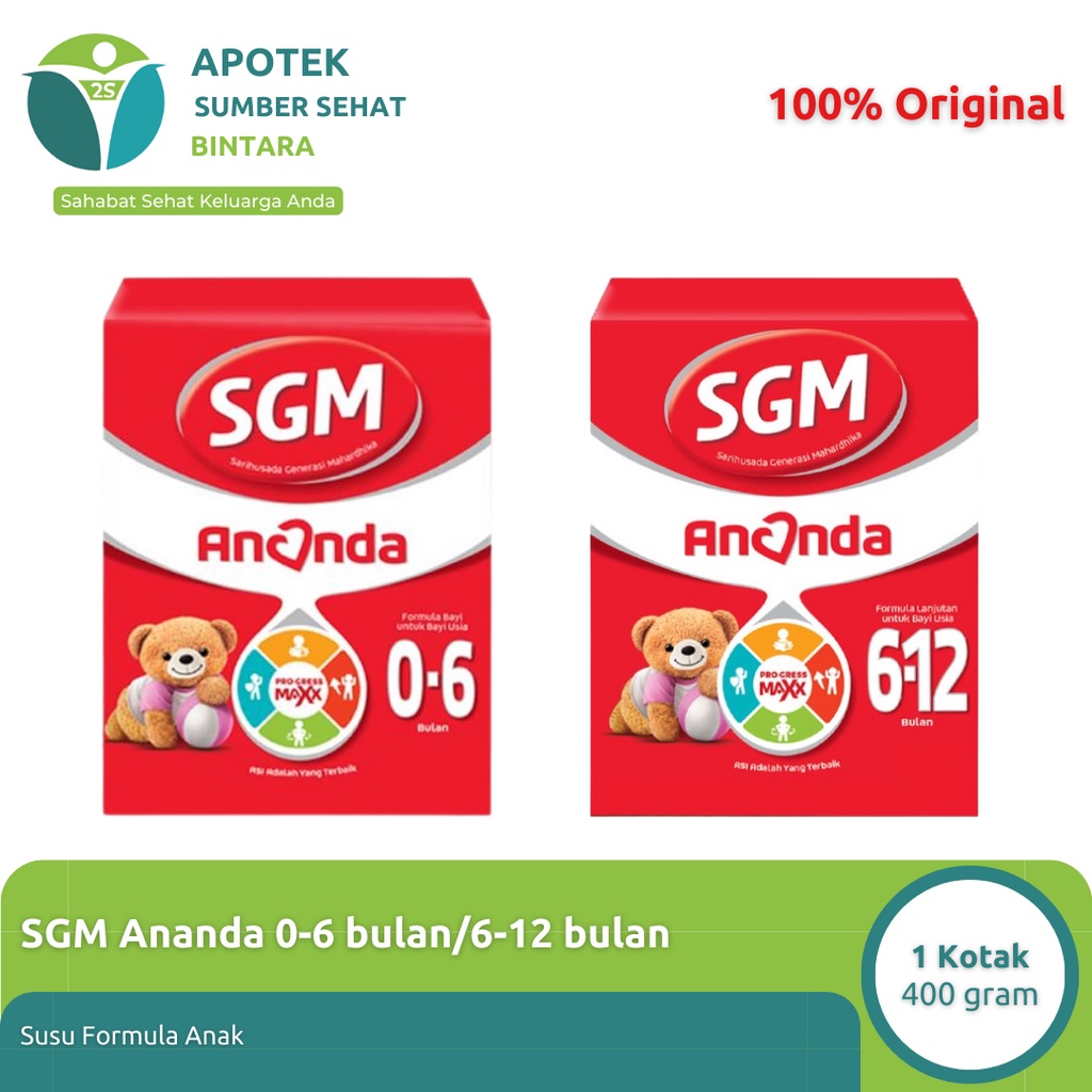 Promo Susu SGM Ananda 0-6 bulan / 6-12 bulan