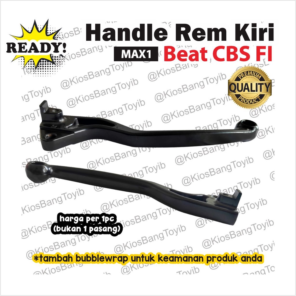 Handle Tuas Rem Kiri (L/H) Honda Beat CBS FI Vario 125 HITAM / SILVER MAX1)