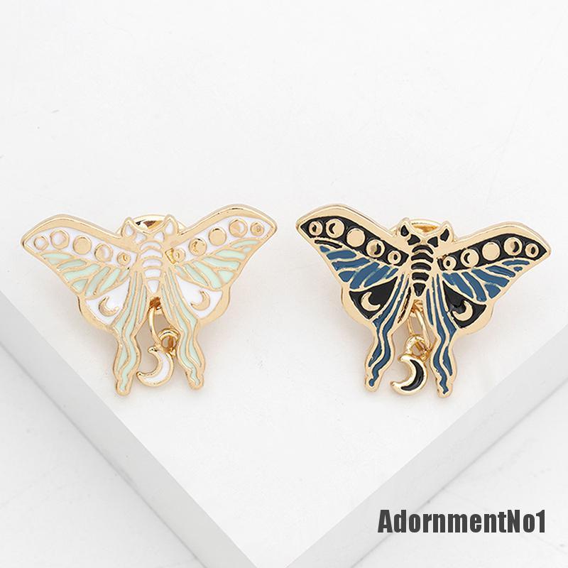 (Adornmentno1) Bros / Pin Desain Kupu-Kupu Enamel Untuk Aksesoris Pakaian