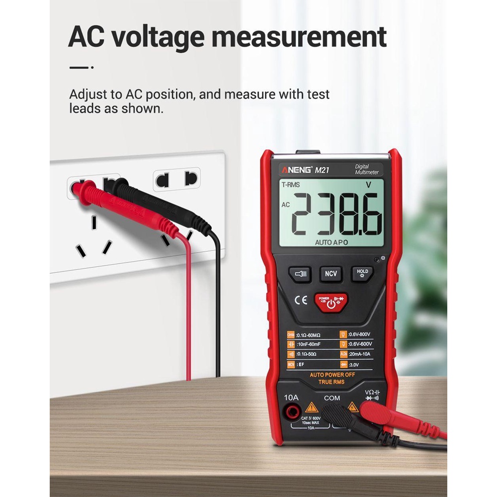 POPULAR Populer Digital Smart Multimeter Multifungsi Transistor Tester Backlight AC/DC Portable lcr Meter Digital Profesional Meter