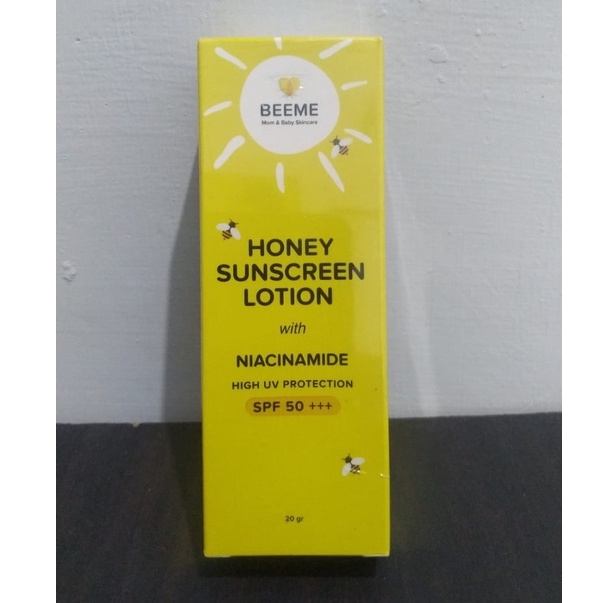 Paket Beeme Nourishing Balm dan Honey Sunscreen Lotion SPF 50+++ with Niacinamide