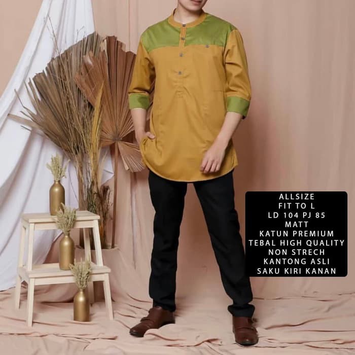 Busana Muslim Cowok Mustad : Busana Muslim Cowok Mustad Jual Baju Koko Gamis Pria Muslim Kurta Pakistan Navy Kombinasi Mustard Kota Tangerang Selatan Kemeja Distro Online Tokopedia Witcharebest Wall