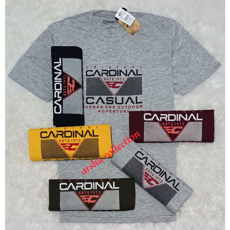 Paket 3 pcs 100 ribu motif RANDOM | kaos cardinal original pria dewasa lengan pendek asli bandung | 