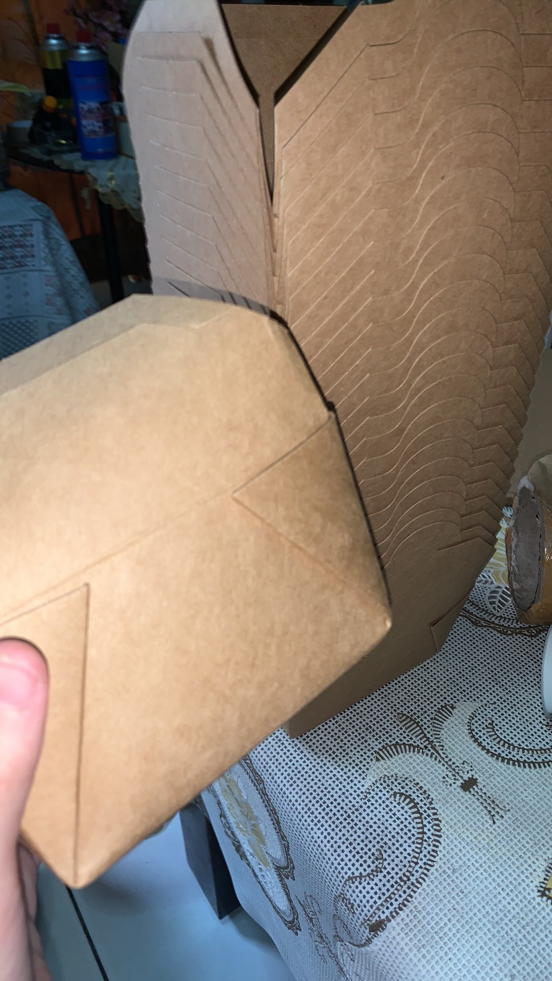 Paper Food Box / Brown Paper Food Box / Kemasan Makanan / Lunch Box Take Away / Lunch Box Craft