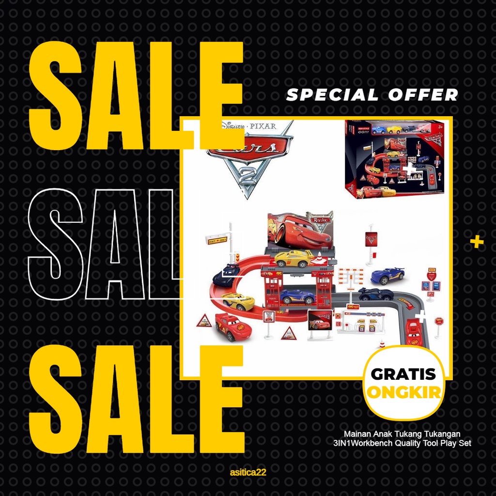 mainan edukatif anak 1 2 3 4 5 tahun mainan Parking Cars Mobil Mobilan perempuan cewek laki laki lak