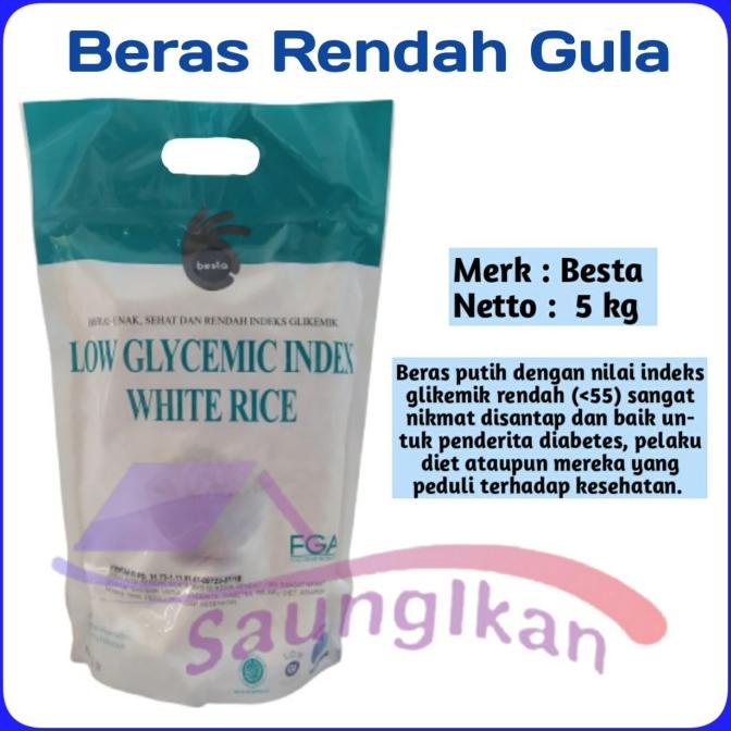 

Diskon BERAS BESTA RICE Halal Low Glycemic Organik Sehat Rendah gula 5 kg Diskon