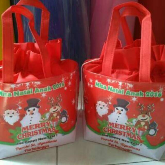 

Tas ultah model serut tema natal