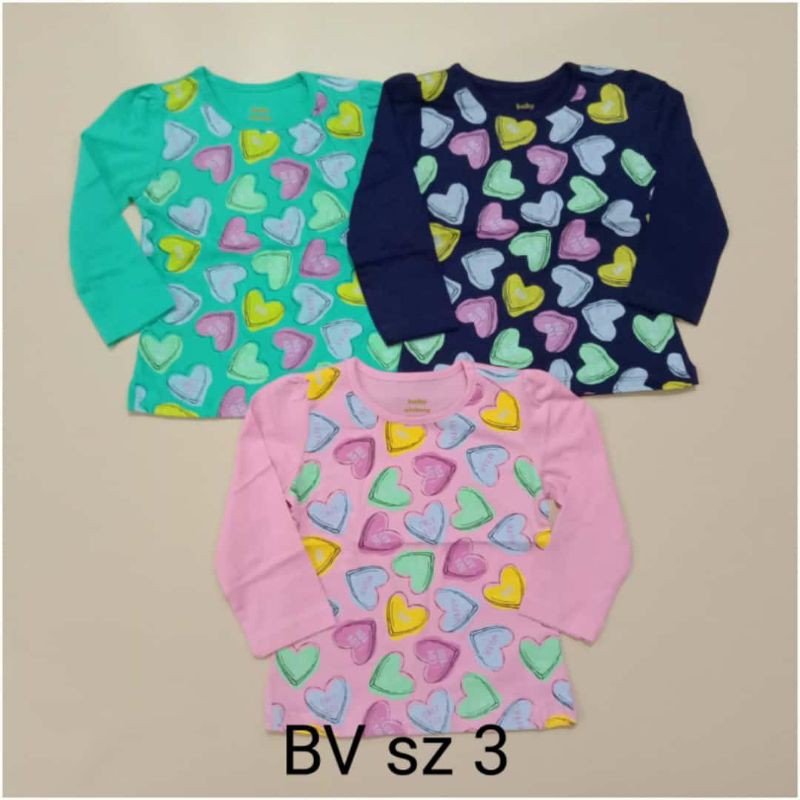 Kaos lengan panjang Baby Victory sz 1-4