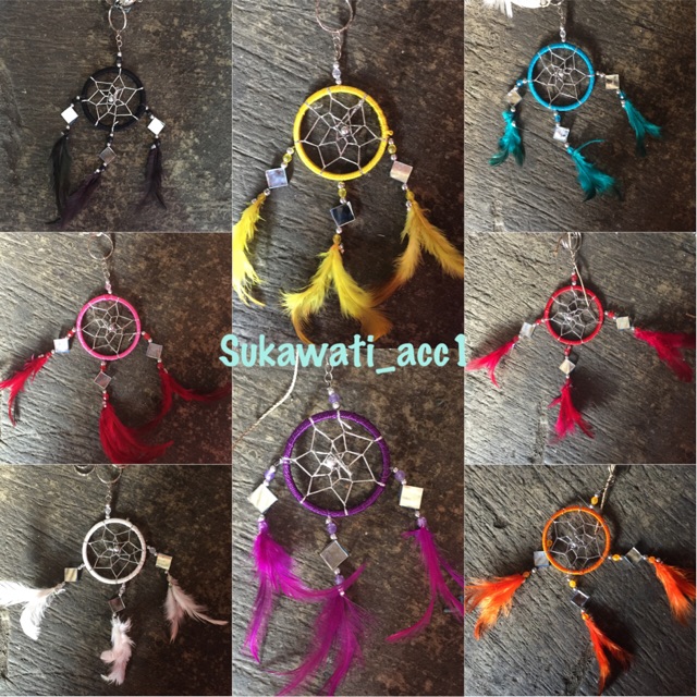 Gantungan Kunci Dream Catcher Kaca