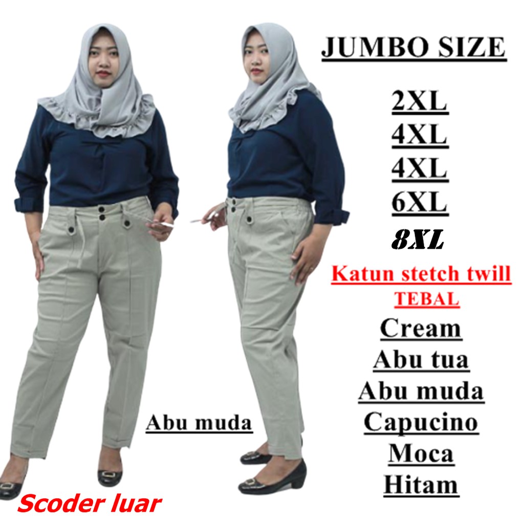 NDR901 BAGGY PANTS JUMBO / BAGGY XXL / 4L / 5L / beggy jumbo / celana wanita jumbo / baggi pants ...