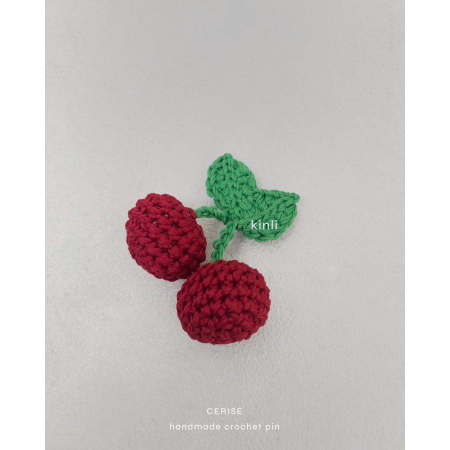 handmade crochet brooch pin bros rajut