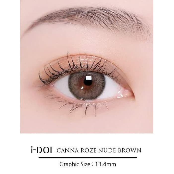 Softlens i-DoL Canna Roze Nude Brown (Coklat)