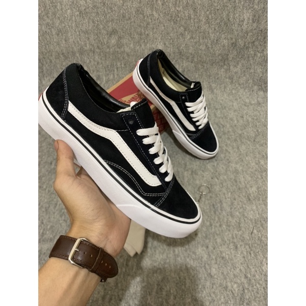 SEPATU V4NSS OLDSKOOL PREMIUM BLACK WHITE PRIA WANITA