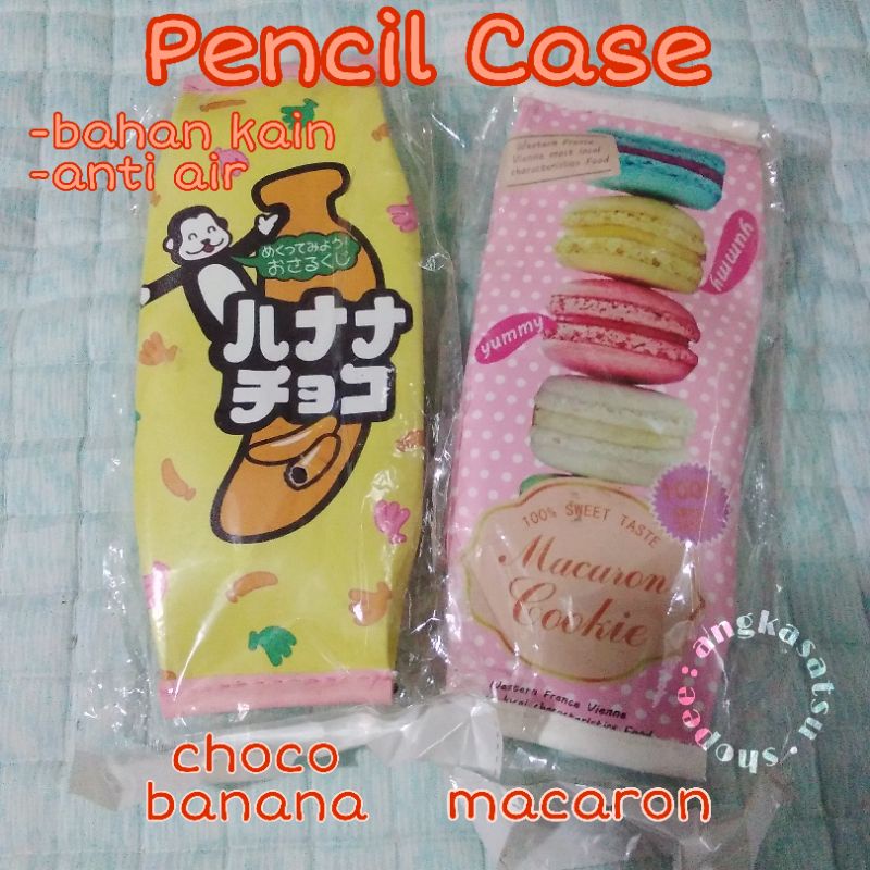 

Tempat Pensil Pencil Case Cute Macaron Choco Banana