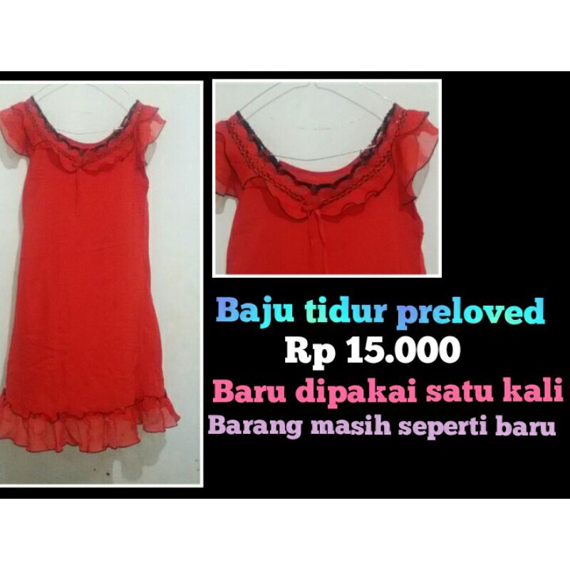 baju tidur wanita preloved