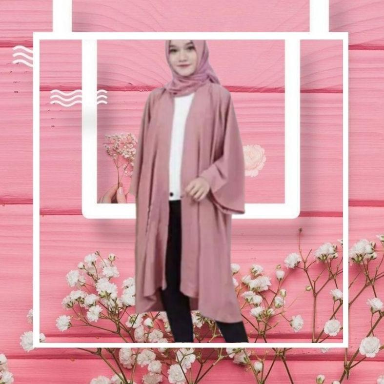 cd✦Terlaku.☍ Jeslyn.Fashion Blezer Davia Bahan Moscrepe Lengan Kimono XL,Pakaian wanita Baju Atasan 
