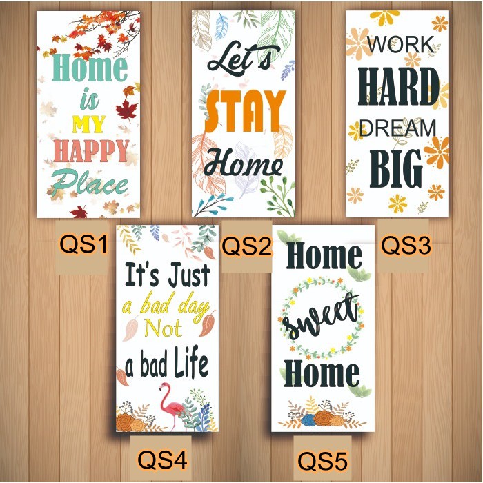 SERI QUOTE poster kayu Hiasan walldecor DINDING