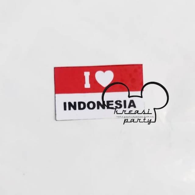 Stiker Pipi Merah Putih 1 Pcs/ Stiker Dirgahayu / Stiker HUT RI / Stiker Bendera
